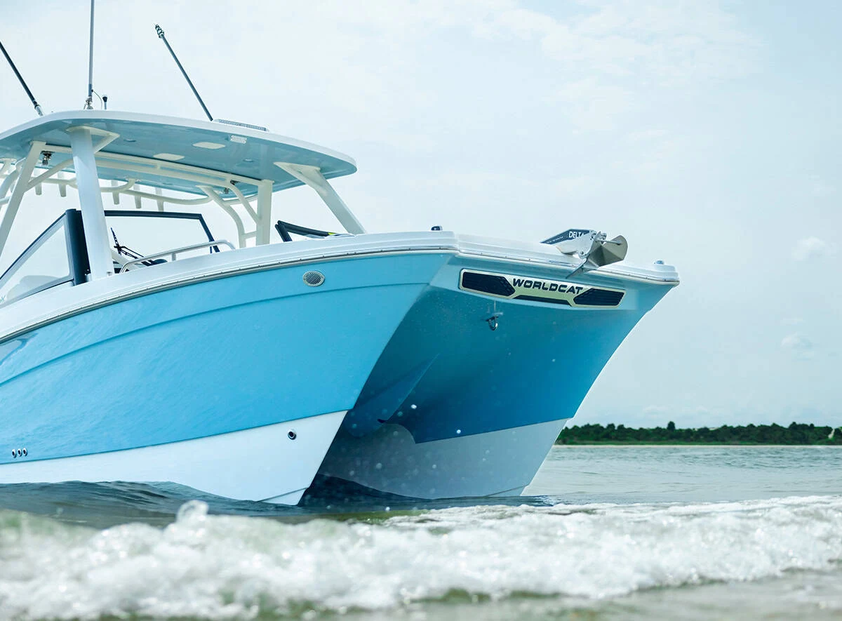 260DC-X pulled up on a island beach.
