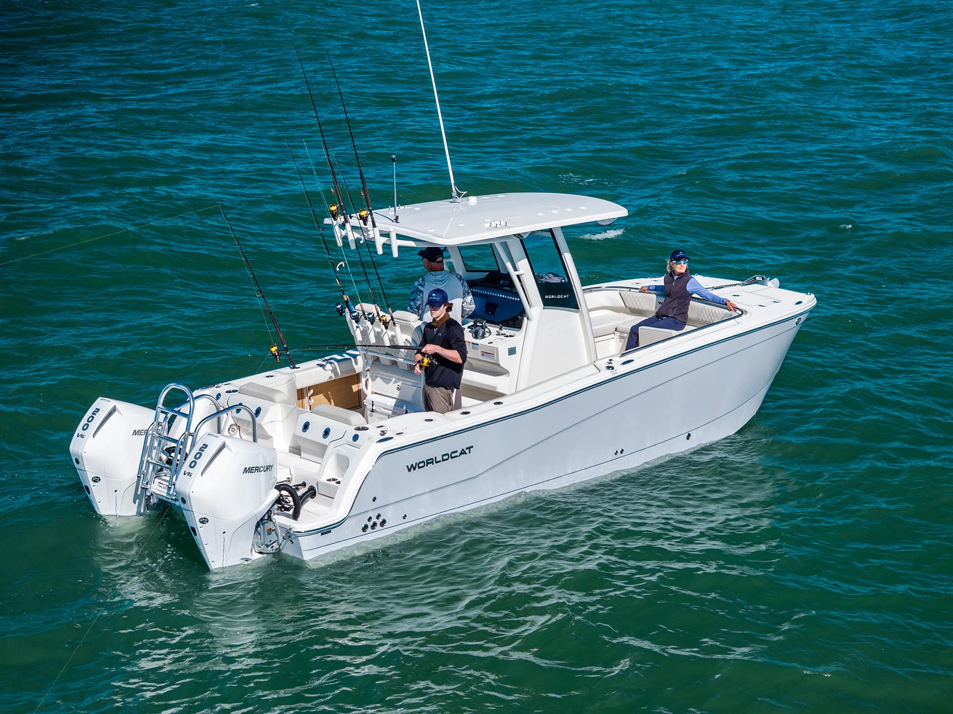 A day fishing on a World Cat